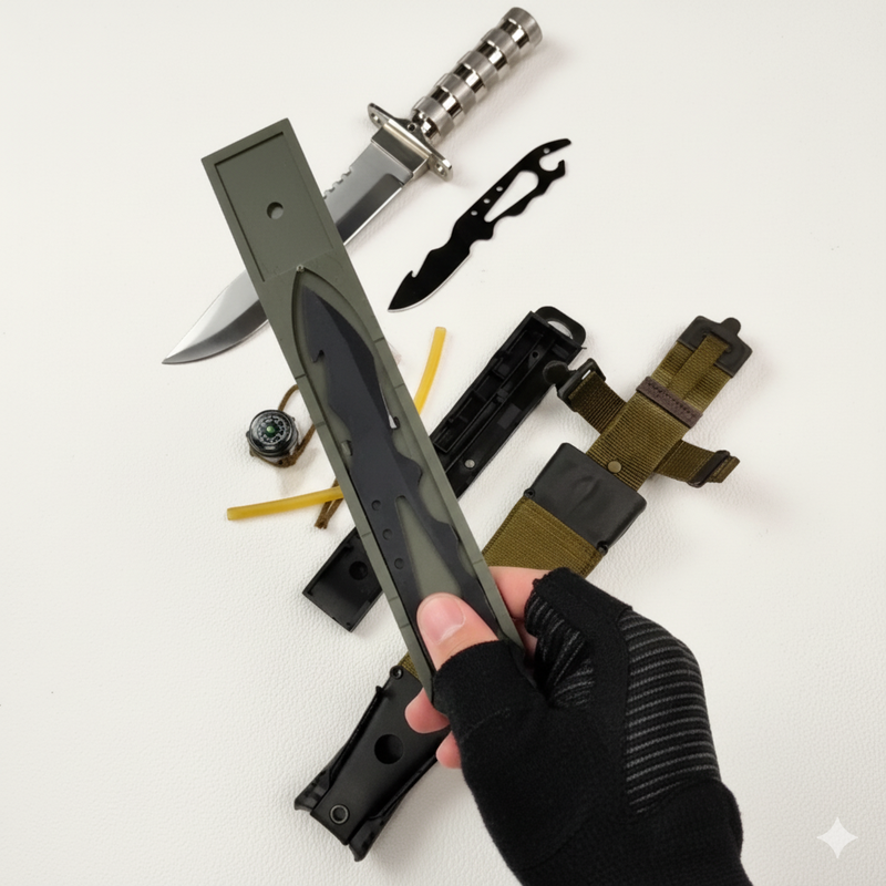 Faca Rambo 11 em 1 + Brinde Exclusivo