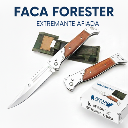 Faca Tática Forester® + Bainha Brinde