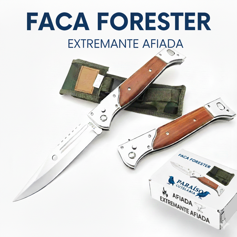 Faca Tática Forester® + Bainha Brinde